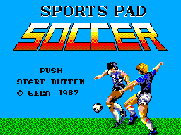 Sports Pad Soccer (Japan) Title Screen